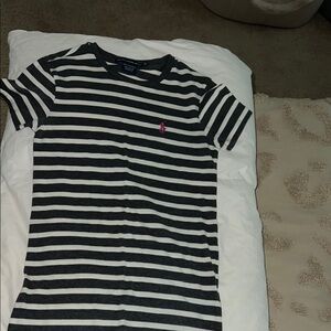 Polo by Ralph Lauren Black and White Striped Top